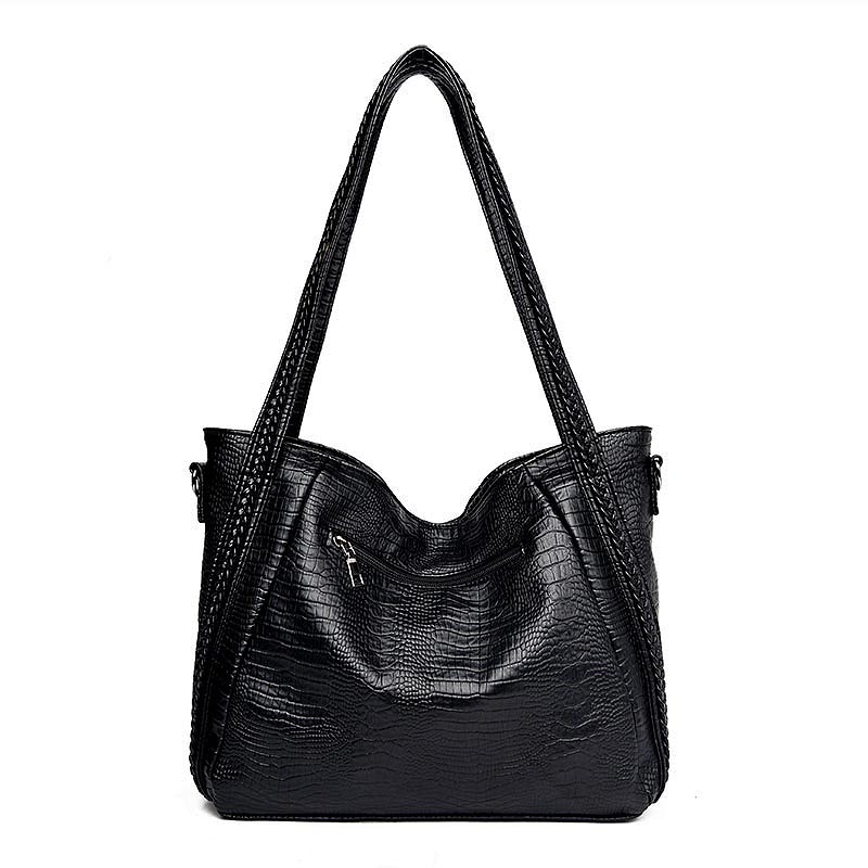 womens black leather crossbody bag