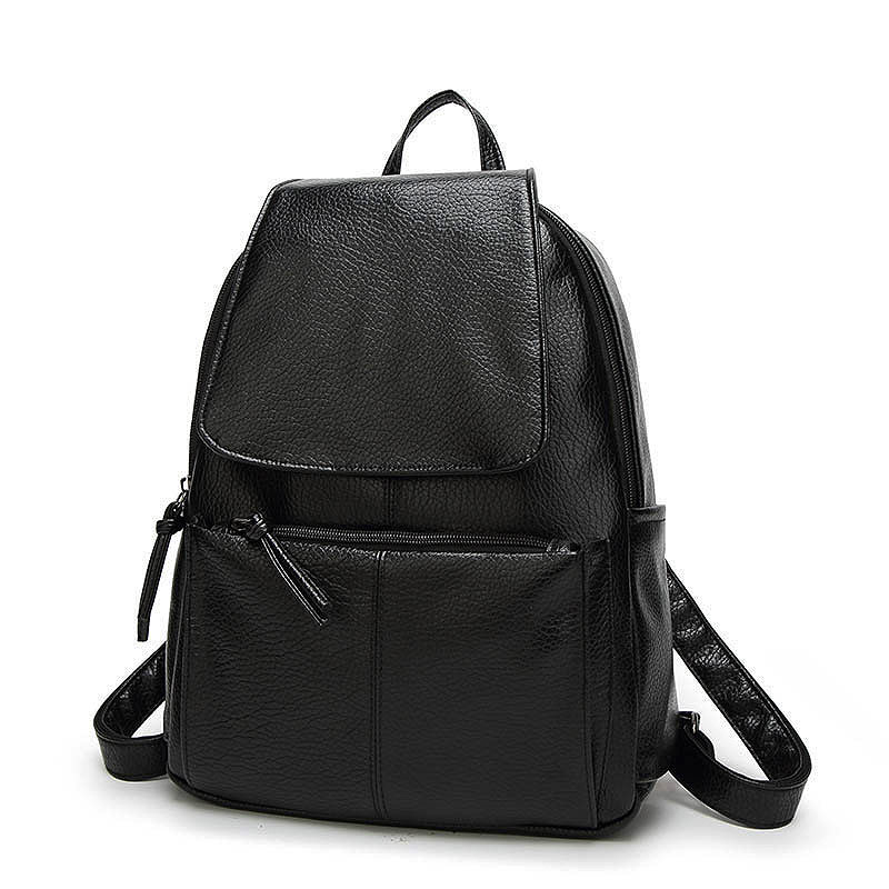 The Enchanting | Black Leather Backpack For Women | Lightweight Leather Rucksack - Mochila ...