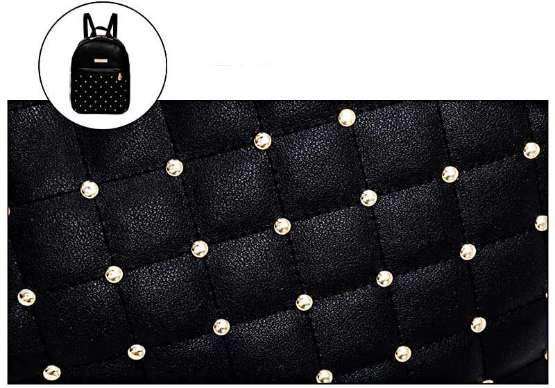 The Pearls, Leather Backpack & Gold Pearls, Backpacks for Women and Girls