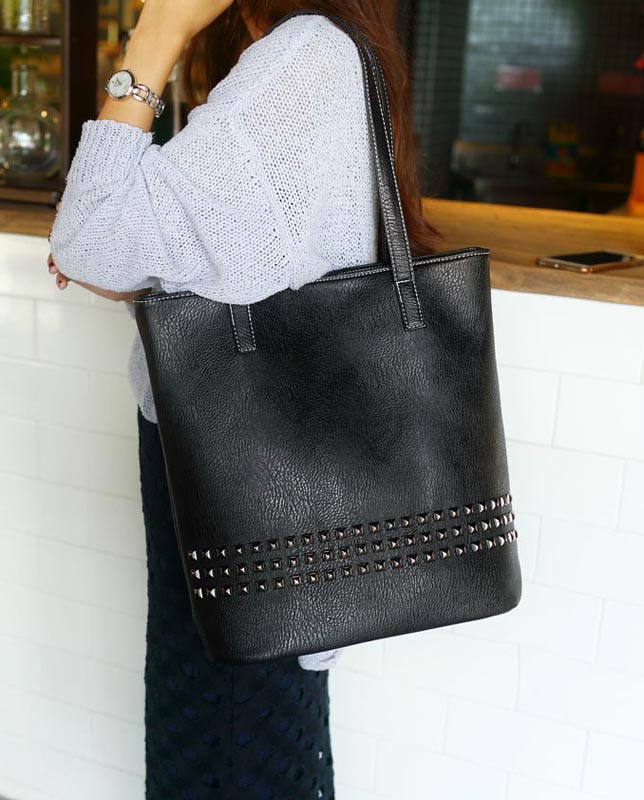 The Rivet | Tote Leather Bag | Leather Totes | Womens Tote Bags | Large Bags for Girls ...