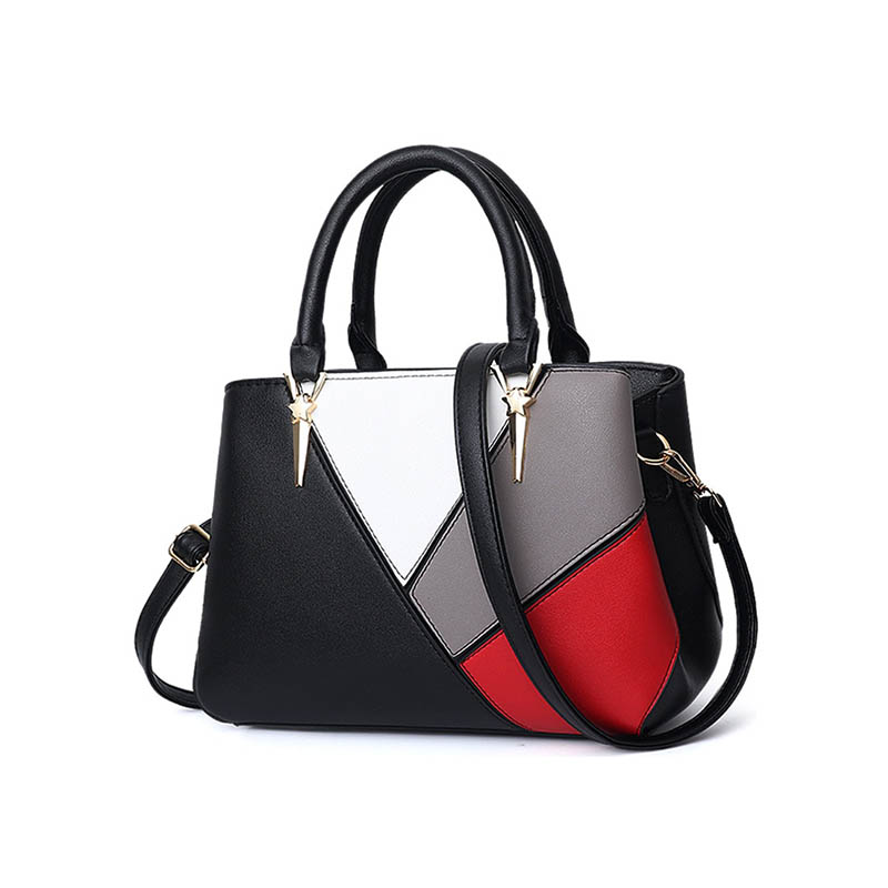 The Ethereal Color Block Leather Handbag for Women Multicolor