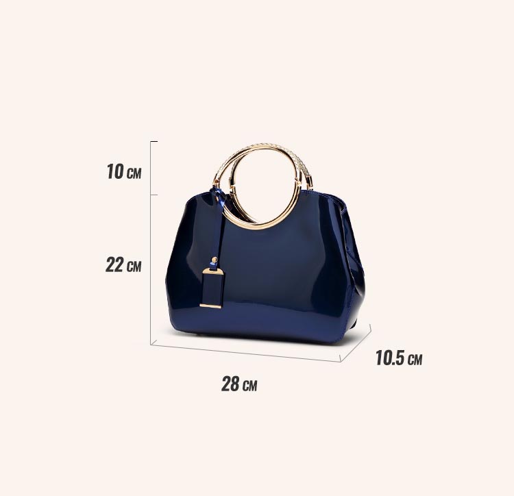 The Circle Handbag, Clutch Bag - Leather Clutch Hand Bag - Women Messenger  Bag with Circular Handle, Shoulder Bag