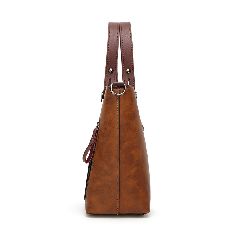 shoulder strap purses leather