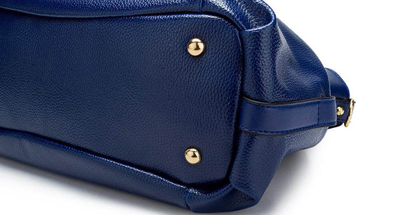 blue leather cross body bags