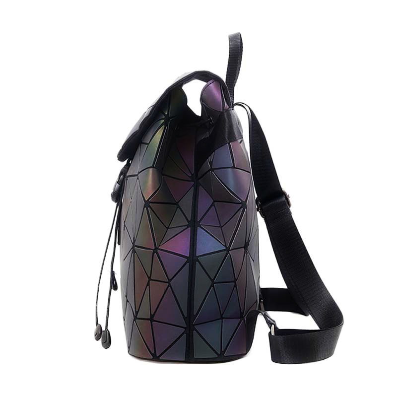 BATCAT Luminous Geometric Holographic Reflective Backpack Color