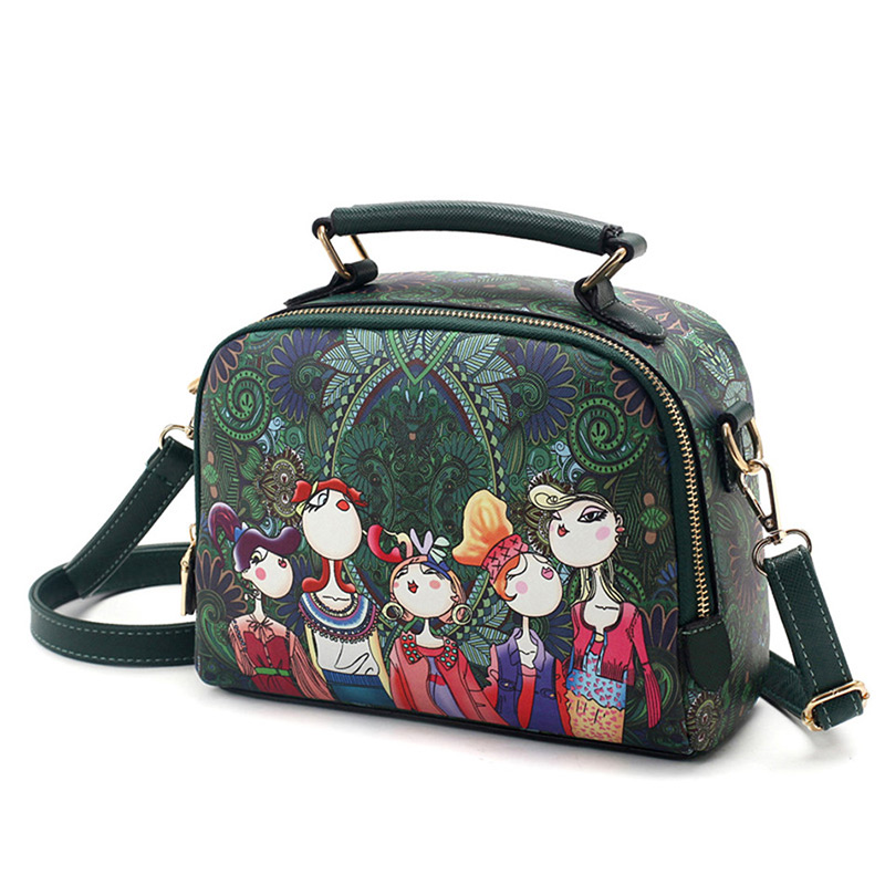 The-Ladies-Handbag -Leather-Purse-with-Abstract-Design-Cartoon-Crossbody-purse-Handbag-for-girls- (1)