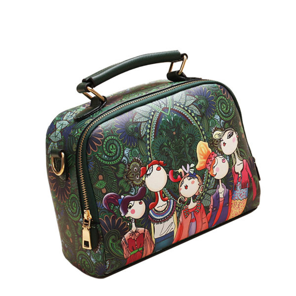 The-Ladies-Handbag -Leather-Purse-with-Abstract-Design-Cartoon-Crossbody-purse-Handbag-for-girls- (4)