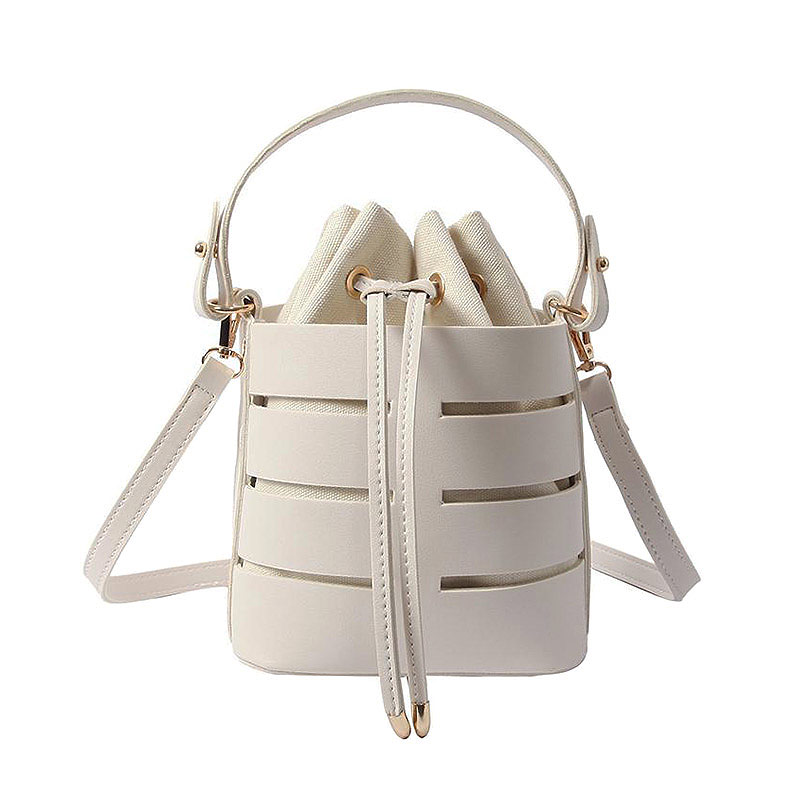 leather bucket bag purse