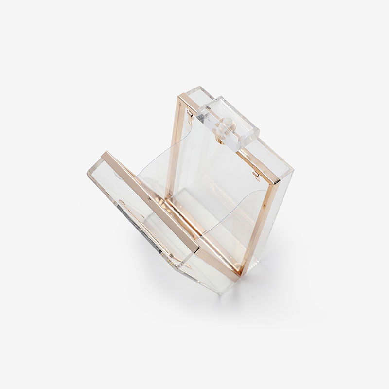 Transparent Acrylic Clear Clasp Clutch| See Through Handbag | Milanblocks –  MILANBLOCKS
