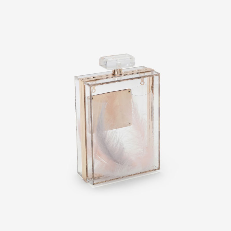 The Transparent Clutch Purse, Acrylic Bag See Through