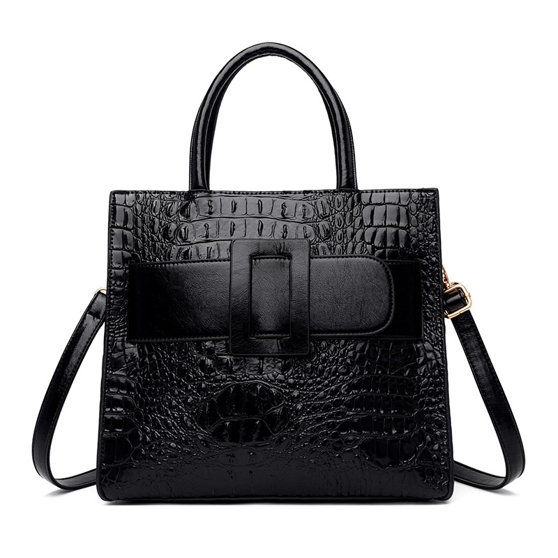 Croc leather tote store bag